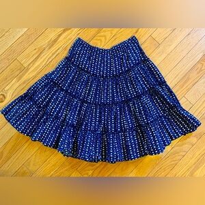 Hanna Andersson 140 cotton blue floral skirt